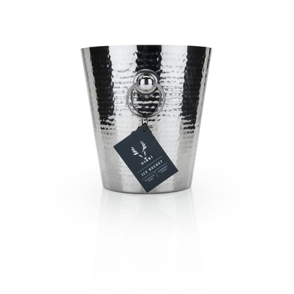 The Hammered Stainless Steel Ice Bucket for Wine