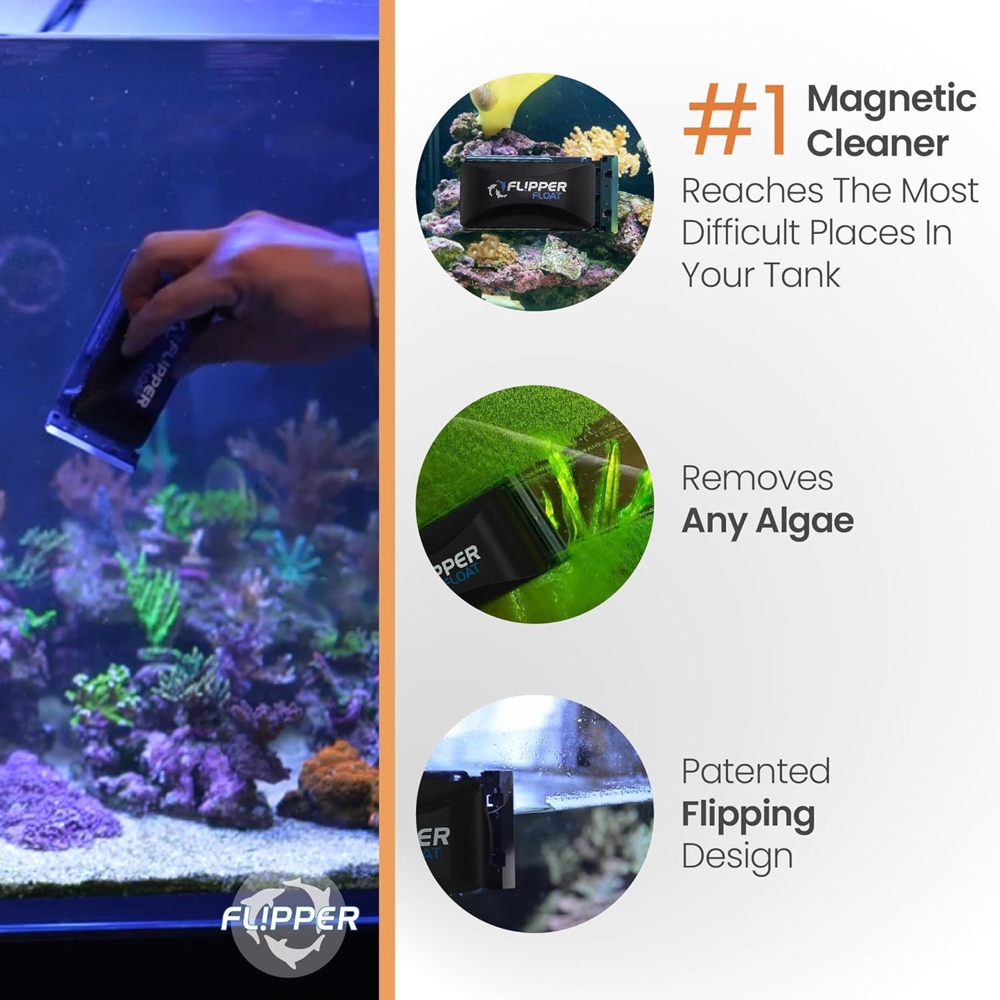 Cichlid Bros Flipper Magnet Scrubber Kit