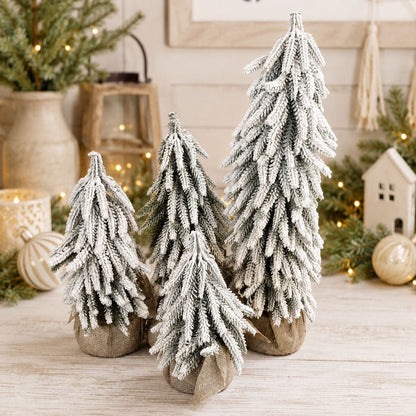 Sapins de Noël enneigés NOUVEAU