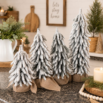 Sapins de Noël enneigés NOUVEAU