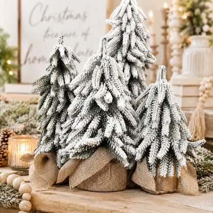 Sapins de Noël enneigés NOUVEAU