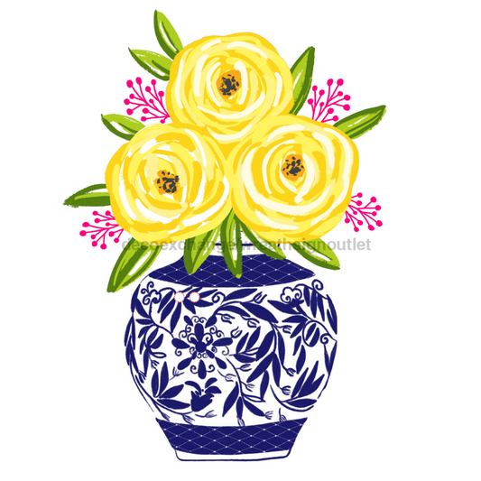 Colgador de puerta con diseño floral, orificios para lazos, letrero de madera, DECOE-W-903448, colgador de puerta de 22"