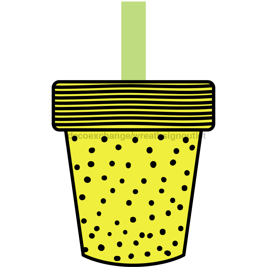 Accesorio para corona de flores, letrero de madera con forma de maceta, DECOE-W-90030, colgador para puerta de 19"