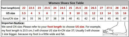 Stevvex Women slippers size table with foot length cm and US/EU sizes on Tampa Home & Garden Store