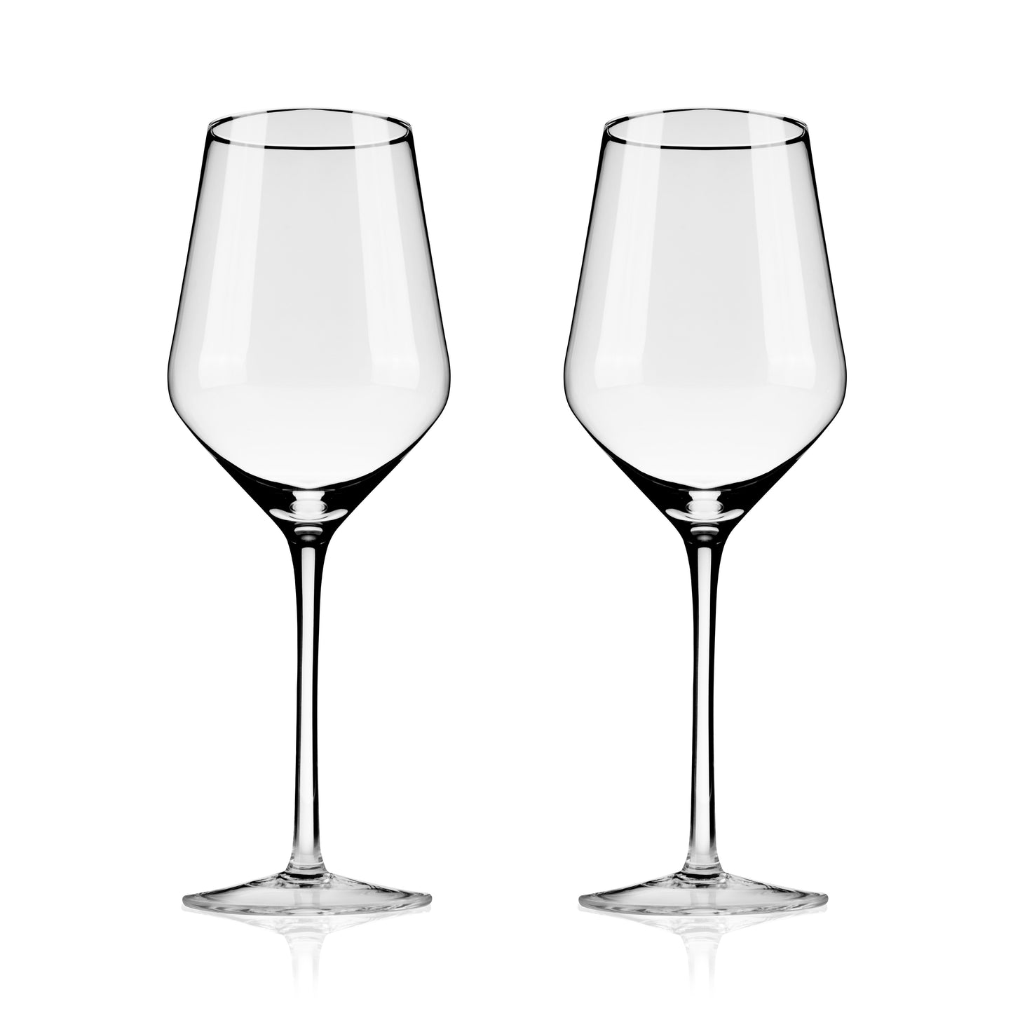 Raye Angled Chardonnay Crystal Glasses Set of 2