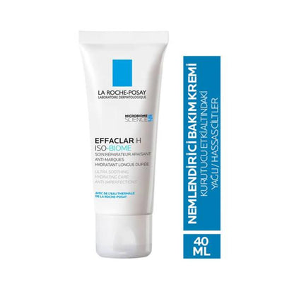 La Roche-Posay Effaclar H Iso-Biome hydrating acne-prone skin face cream tube 40 ml on Tampa Home & Garden Store