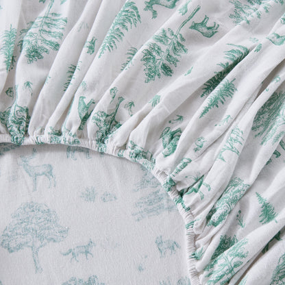 Classic Turkish Cotton Flannel Sheet and Pillow