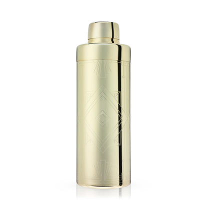 Art Deco Gold Stainless Steel Cocktail Shaker