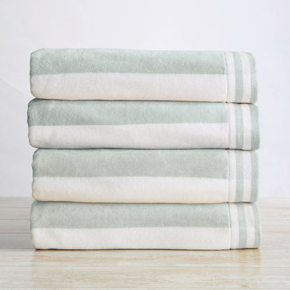 Striped Cabana Beach Towel and Soft Pastel Colors