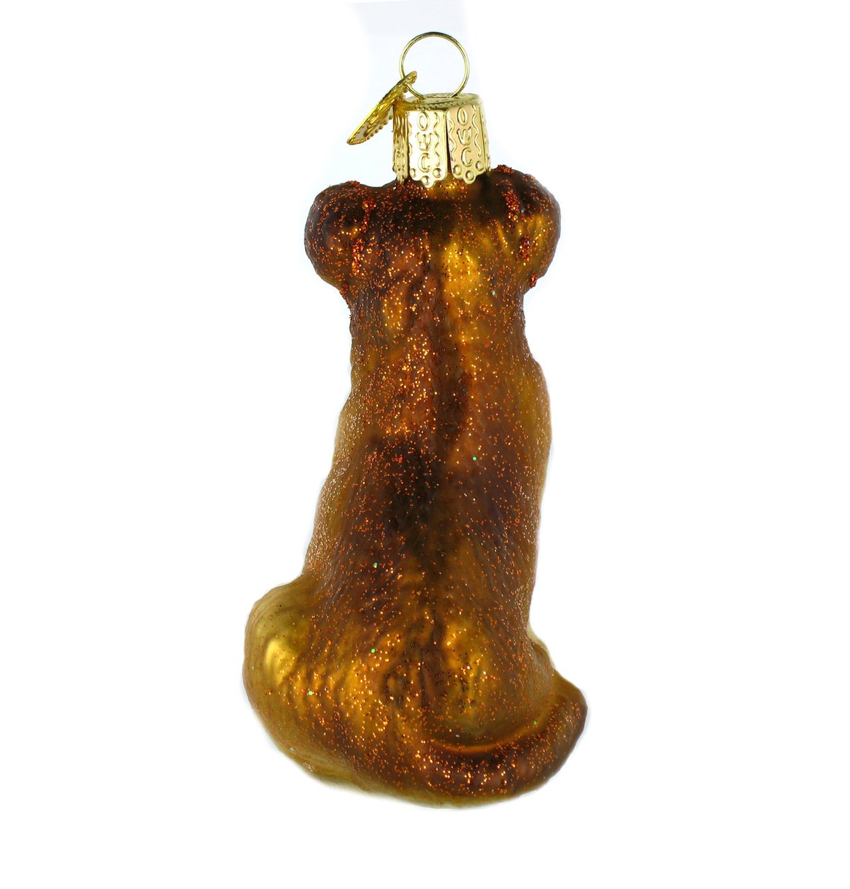 Adorno navideño de cachorro de pastor del Viejo Mundo