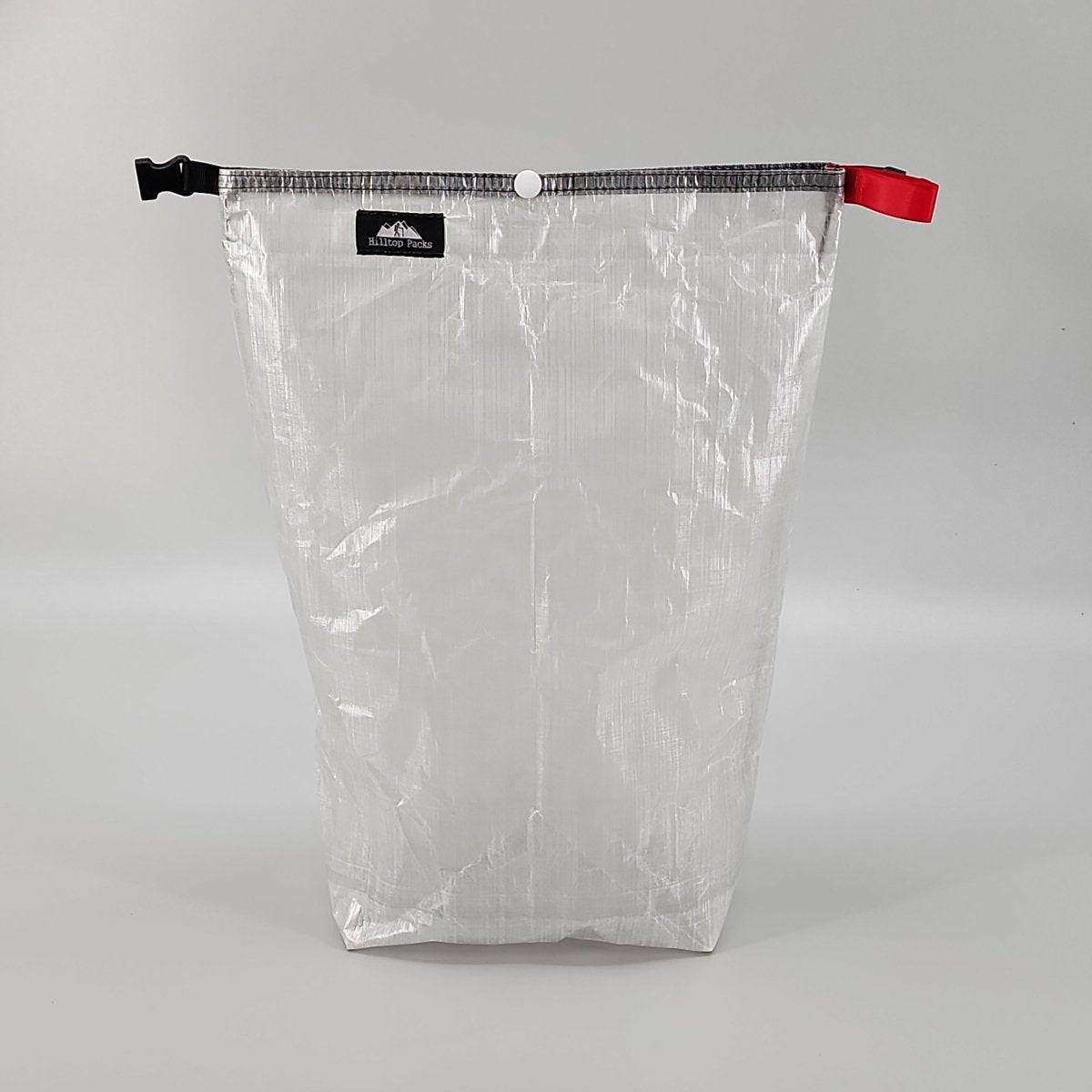 Bear bag ultralight Dyneema by Hilltop Packs LLC, translucent white with black top on Tampa Home & Garden Store