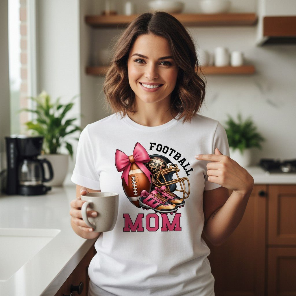 Classic Football Mom Tee for Sunday Games