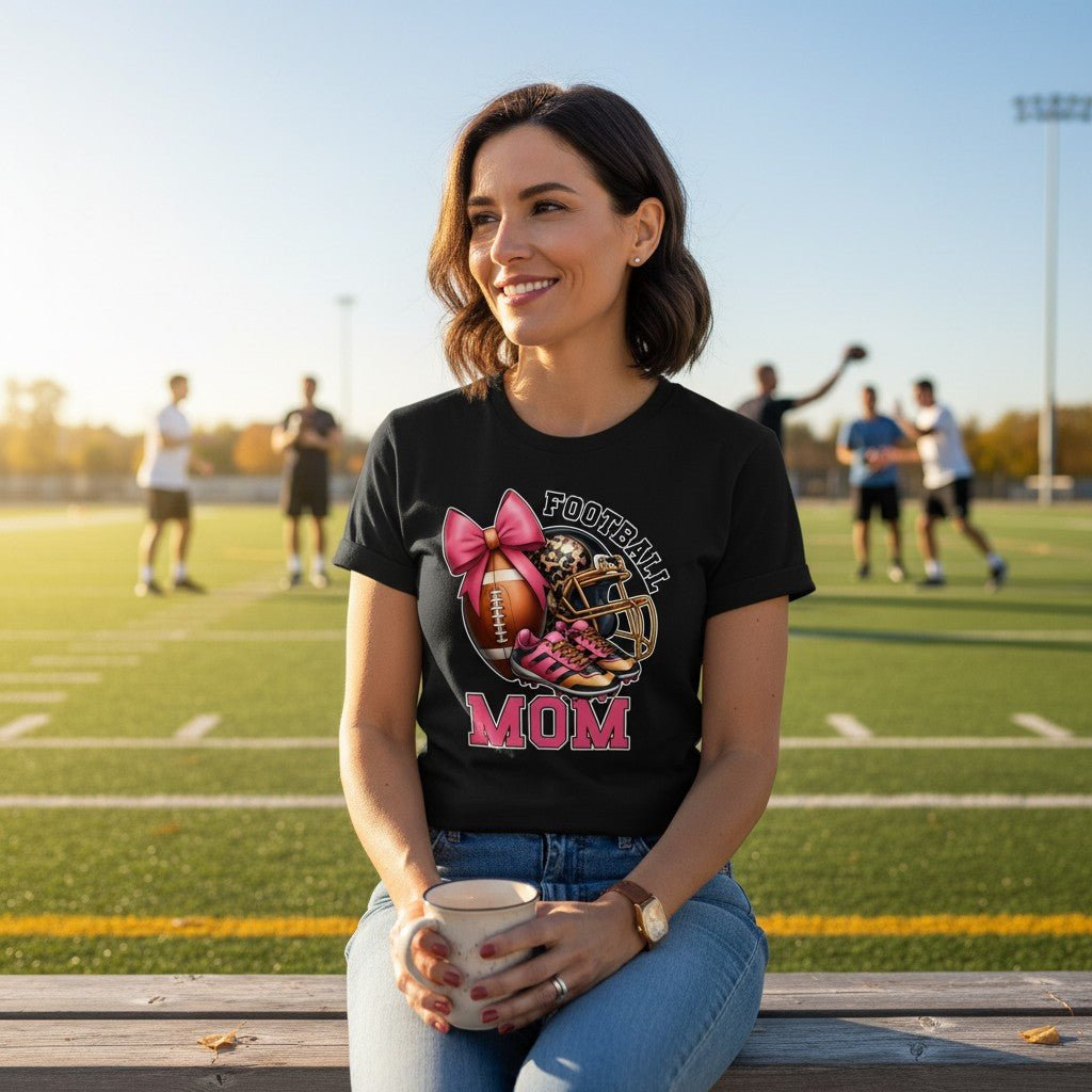 Classic Football Mom Tee for Sunday Games