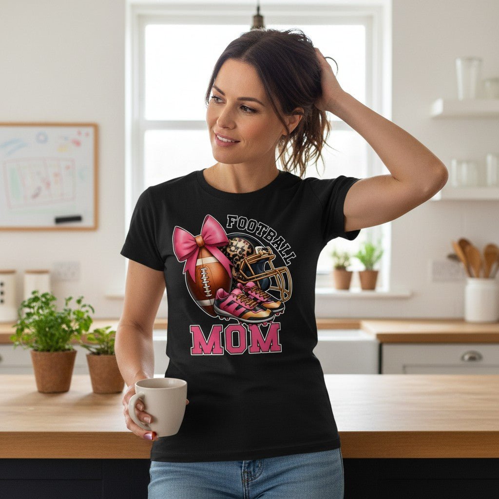Classic Football Mom Tee for Sunday Games