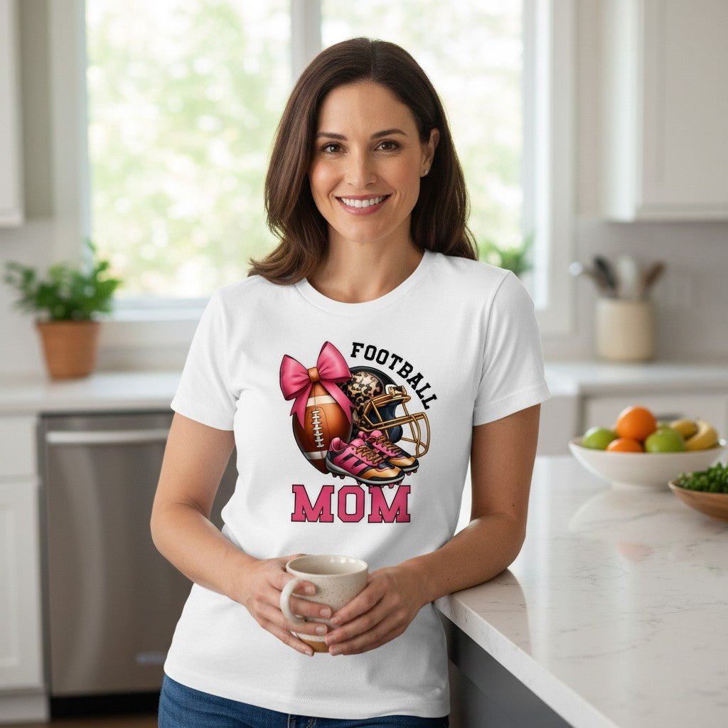 Classic Football Mom Tee for Sunday Games