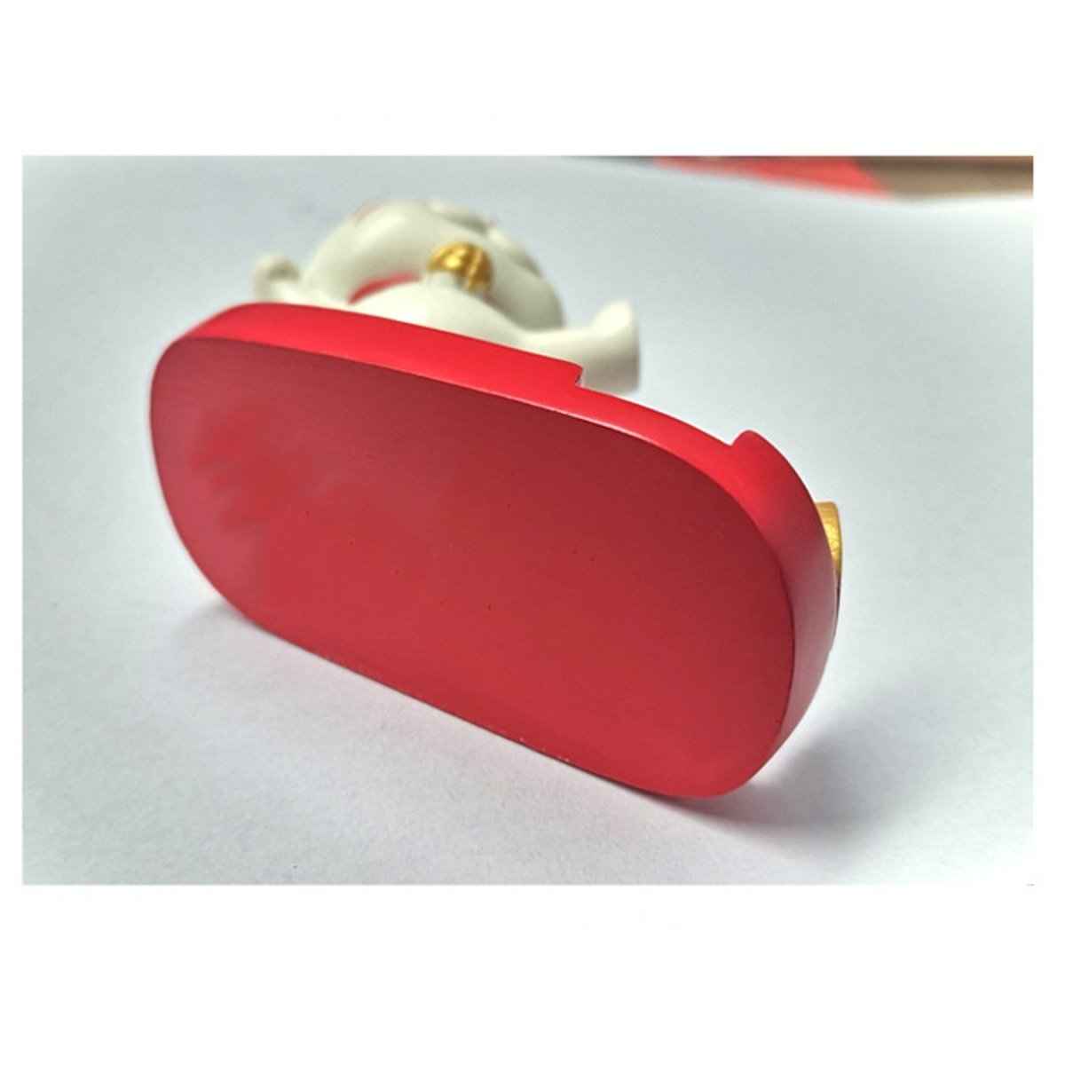 Fortune Cat Phone Stand red plastic by Shaketea, Lucky Cat decor for mobile phones on Tampa Home & Garden Store