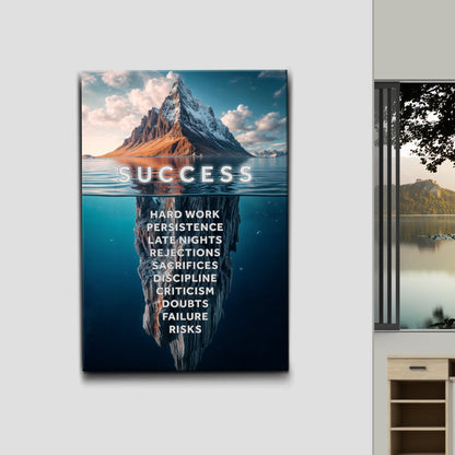 Two canvases Foundations Cool Wall Art by Tailored Canvases; mountain peak reflected in water on Tampa Home & Garden Store