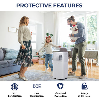 Enfriador de aire de 8000 BTU – 3 en 1 con ventilador