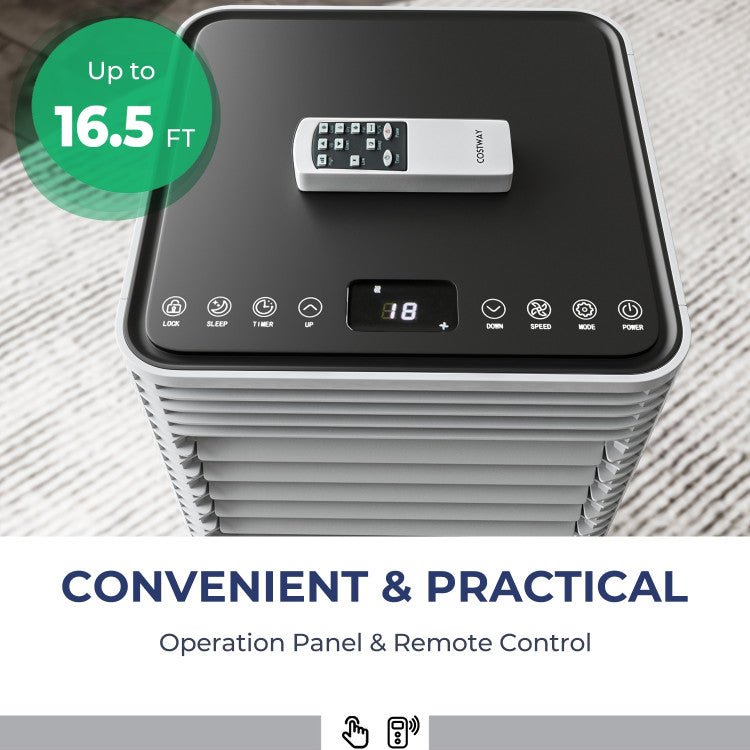 Enfriador de aire de 8000 BTU – 3 en 1 con ventilador