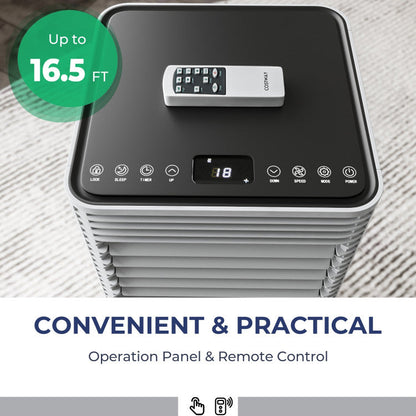 Enfriador de aire de 8000 BTU – 3 en 1 con ventilador