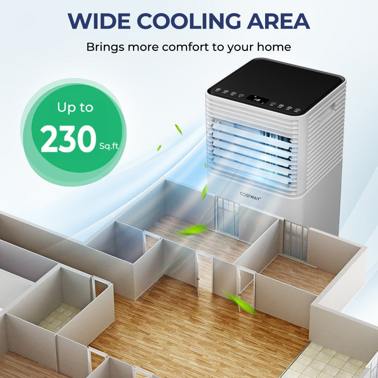 Enfriador de aire de 8000 BTU – 3 en 1 con ventilador