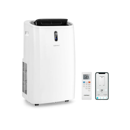 Aire Acondicionado Portátil 4 en 1 de 12000 BTU con Control Inteligente-Blanco