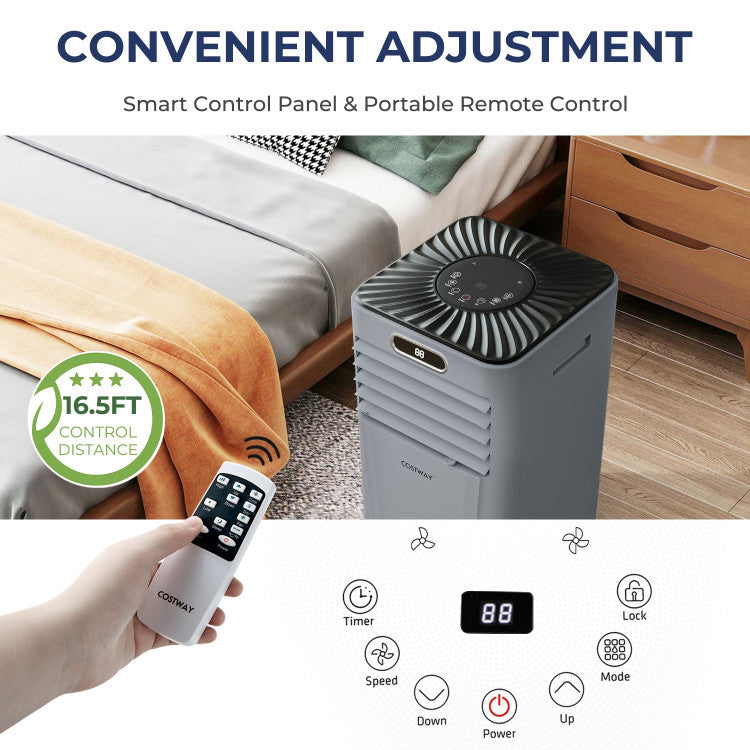 Aire acondicionado portátil compacto de 10,000 BTU