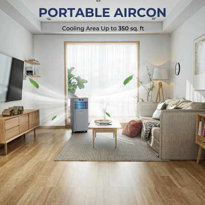 Aire acondicionado portátil compacto de 10,000 BTU