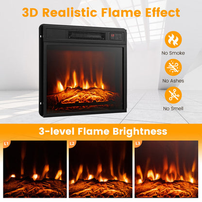 Mueble para TV de 18" con chimenea eléctrica