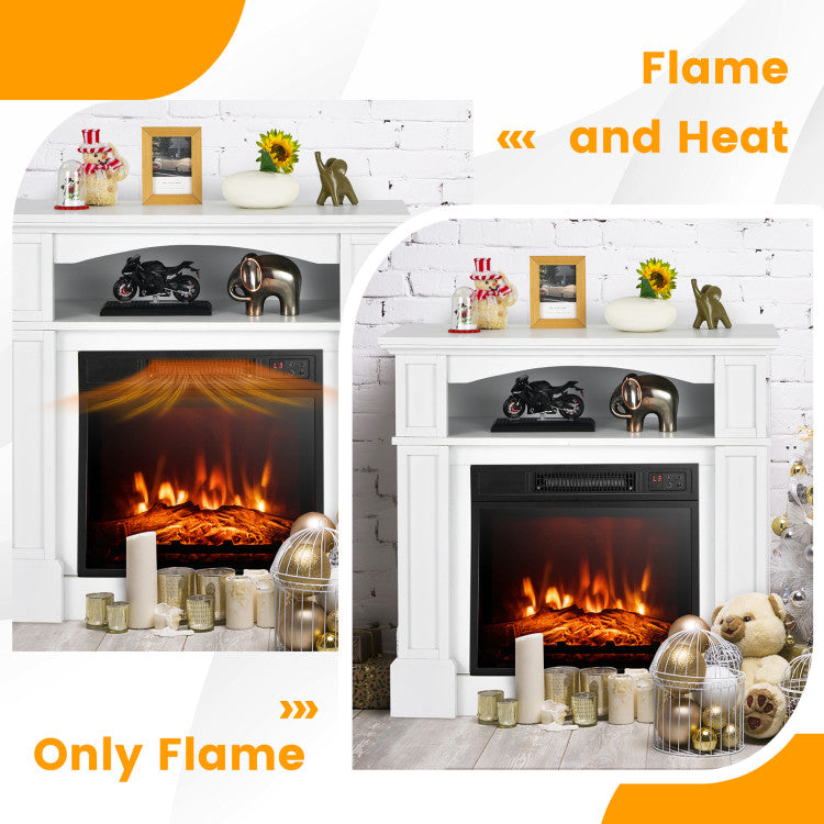 Mueble para TV de 18" con chimenea eléctrica