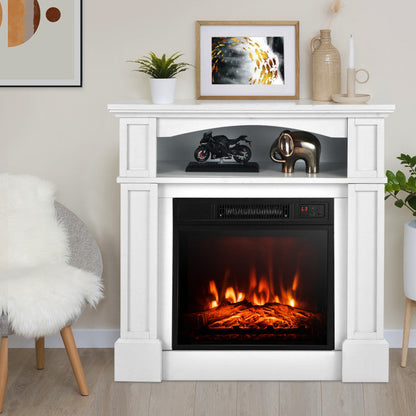 Mueble para TV de 18" con chimenea eléctrica
