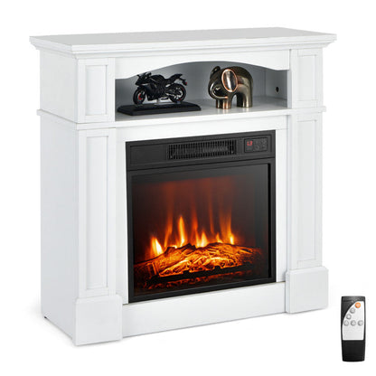 Mueble para TV de 18" con chimenea eléctrica