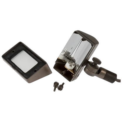 Foco LED direccional rectangular de latón FPB01, iluminación ajustable