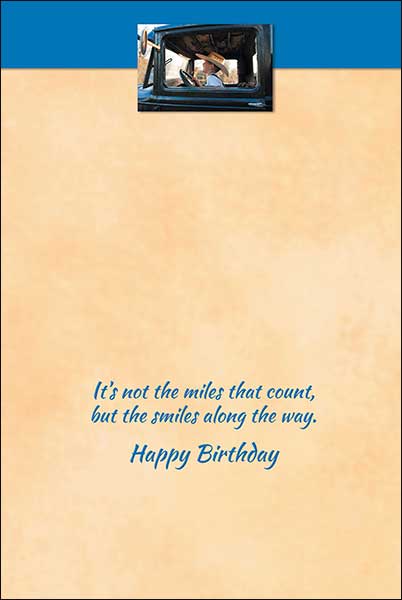 Tarjeta de cumpleaños - No son las millas las que cuentan
