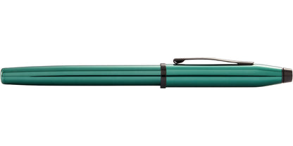 Century II translucent green lacquer rollerball pen by A.T. Cross with teal body and clip on Tampa Home & Garden Store