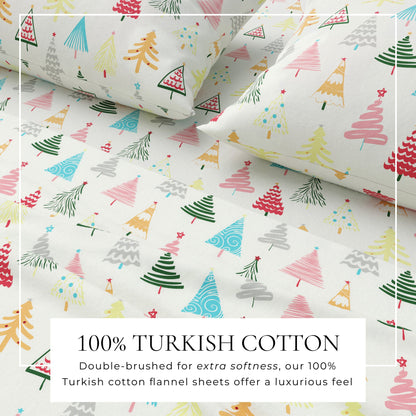 Turkish Cotton And Christmas Flannel Sheet Set