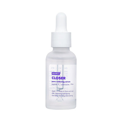 FRANKLY Closer Pore Reducing Serum 30ml in a frosted glass dropper bottle with white cap on Tampa Home & Garden Store