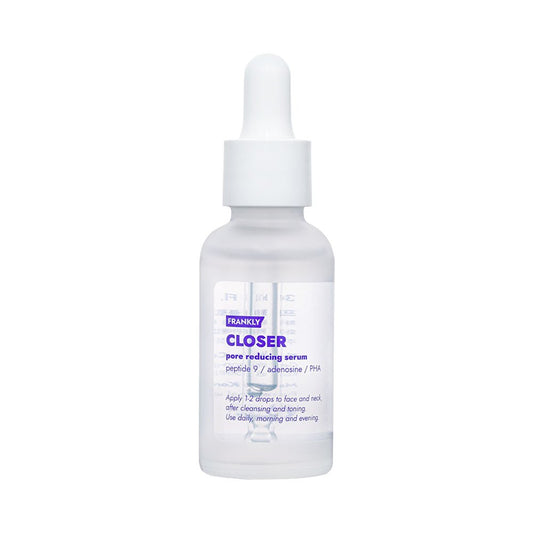 serum FRANKLY Closer Pore Reducing Serum 30ml white dropper bottle frosted glass Seoulia on Tampa Home & Garden Store