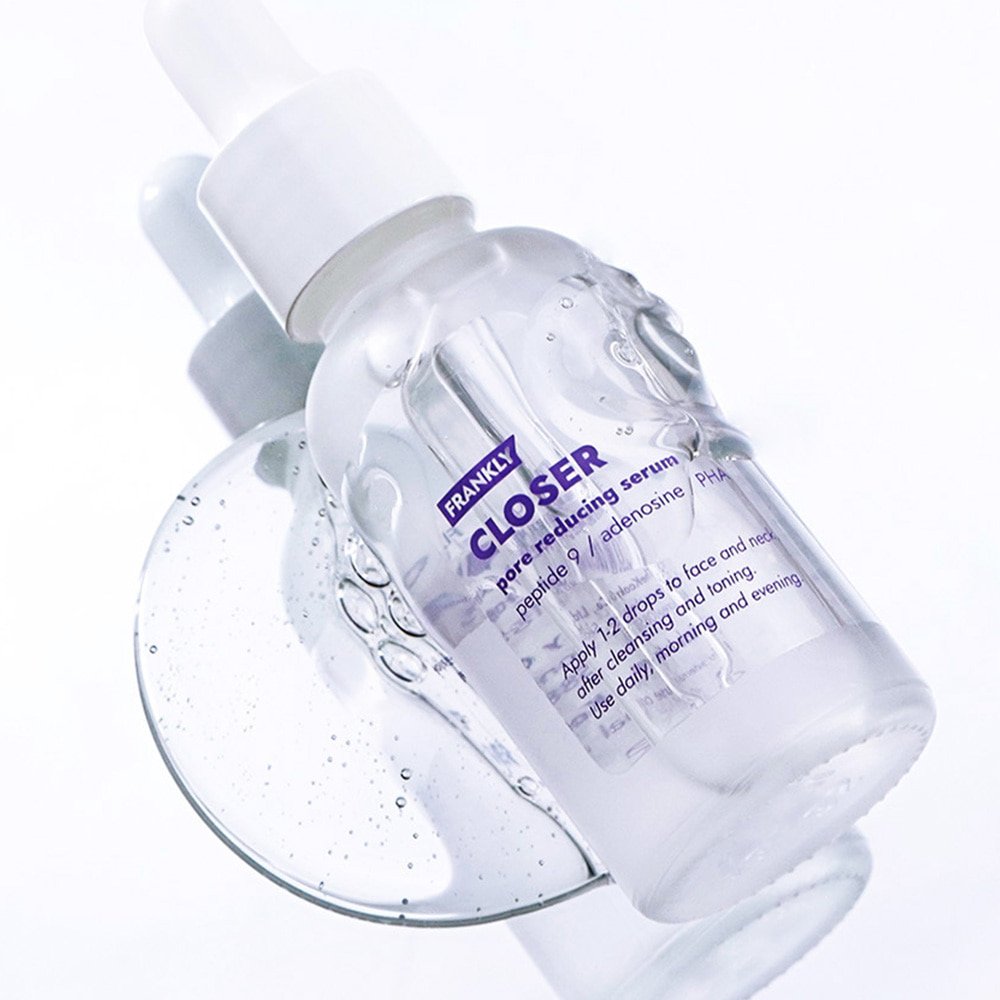 FRANKLY Closer Pore Reducing Serum 30ml bottle with clear glass dropper on Tampa Home & Garden Store