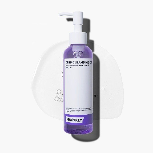 FRANKLY Deep Cleansing Oil bottle, purple liquid, 200ml by Seoulia on Tampa Home & Garden Store