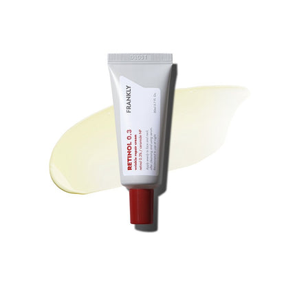 FRANKLY Retinol 0.3 Wrinkle Repair Cream tube, gray with red cap, Seoulia anti-aging 20ml on Tampa Home & Garden Store