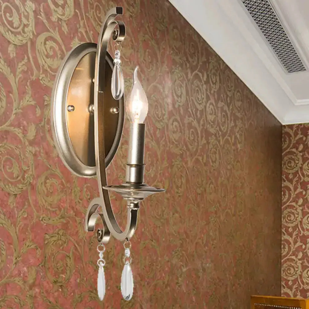 French Country Brass Finish Sconce Light