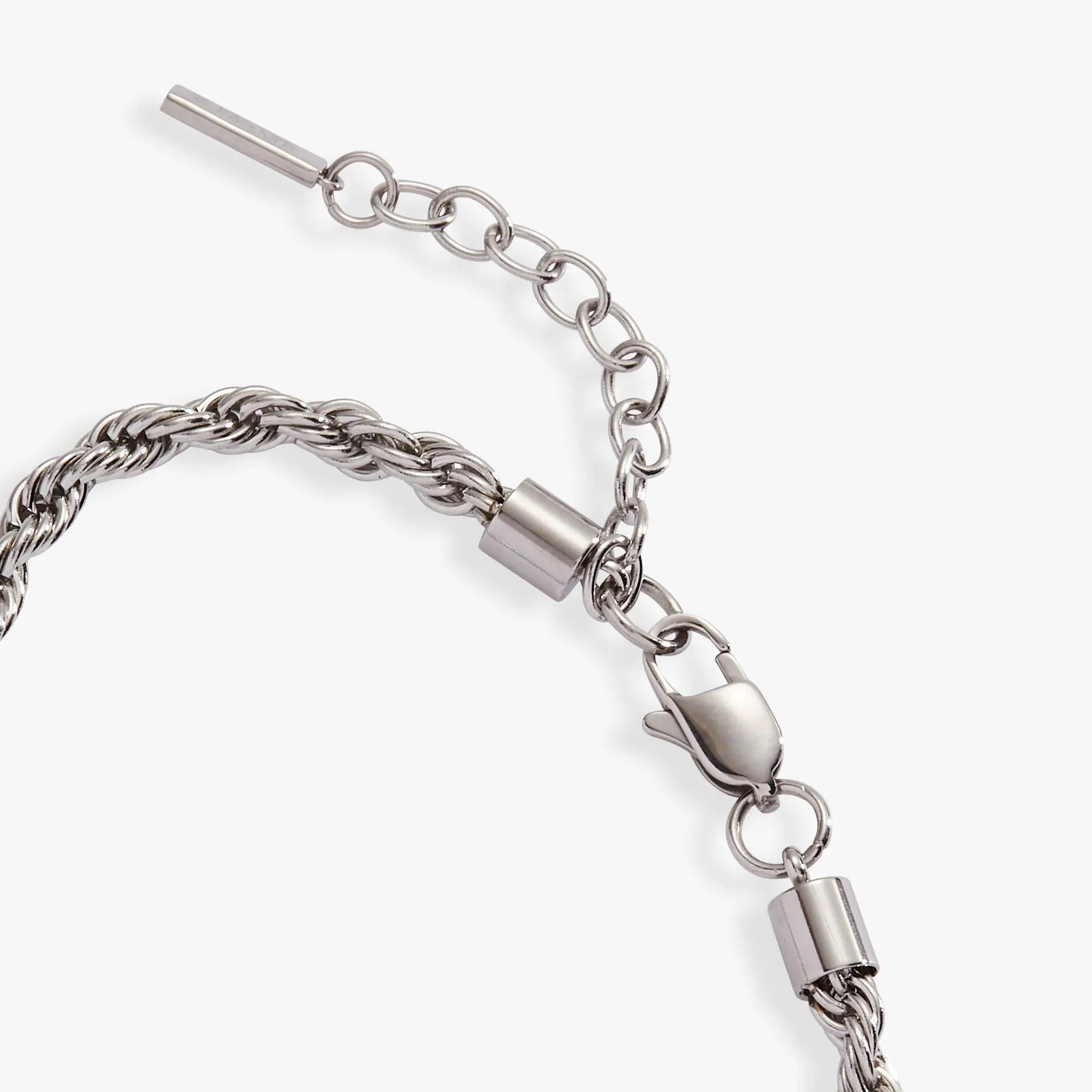 French Rope Stainless Adjustable Bracelet by ALEX AND ANI, stainless steel chain on Tampa Home & Garden Store