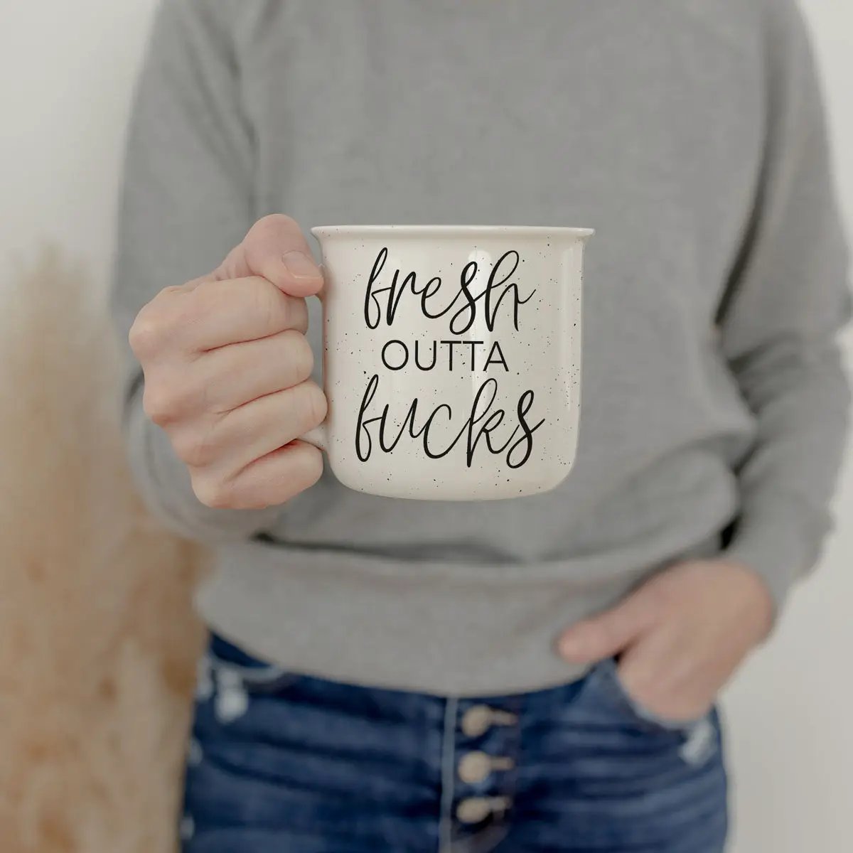 Fresh Outta Fucks Mug 14oz Ceramic Coffee Cup
