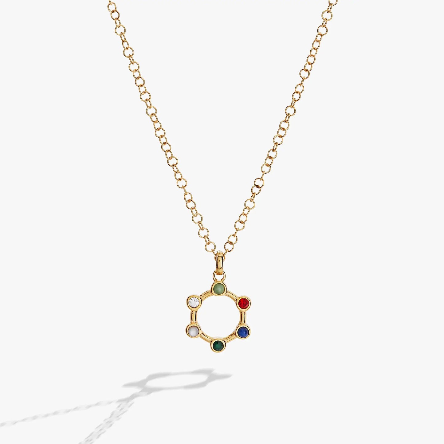 Friend Hidden Message Acrostic Necklace by ALEX AND ANI, gold-tone chain with multicolor pendant on Tampa Home & Garden Store