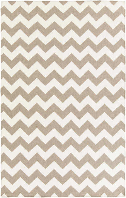Fairlawn Area Rug by Boutique Rugs in beige and ivory chevron pattern on Tampa Home & Garden Store