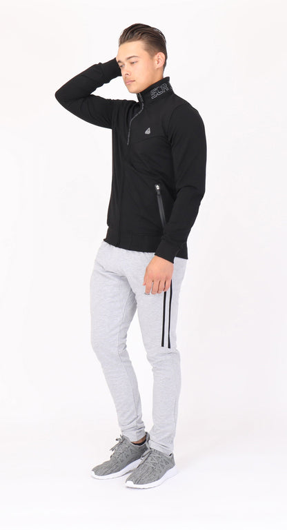 Full Zip Cotton Blend Sweatshirt For Men