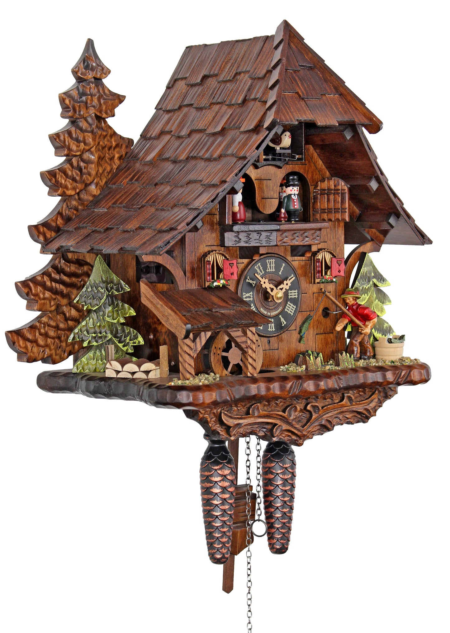 The Successful Fisherman - HerrZeit by Adolf Herr Quartz Cuckoo Clock