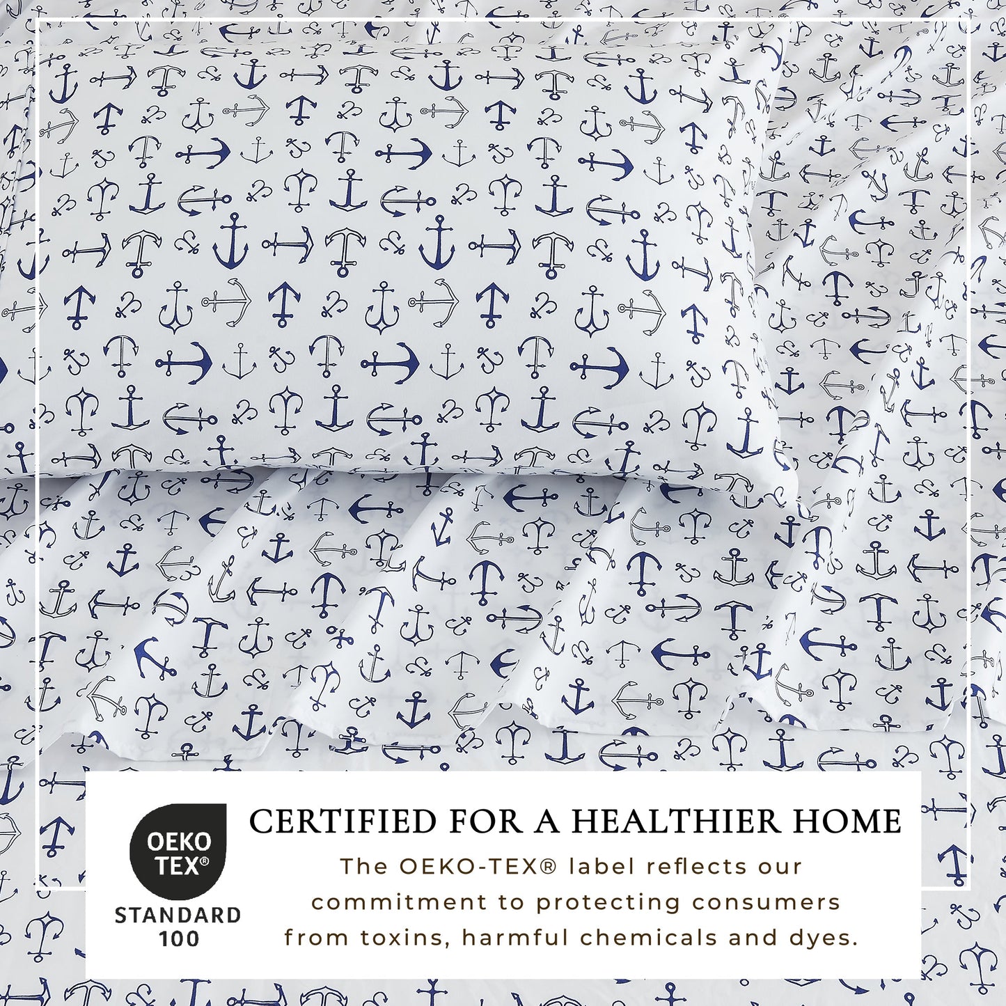 Lightweight Coastal Printed Sheet Set and Covers