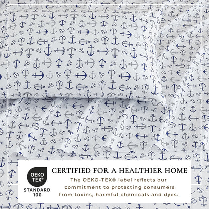 Lightweight Coastal Printed Sheet Set and Covers